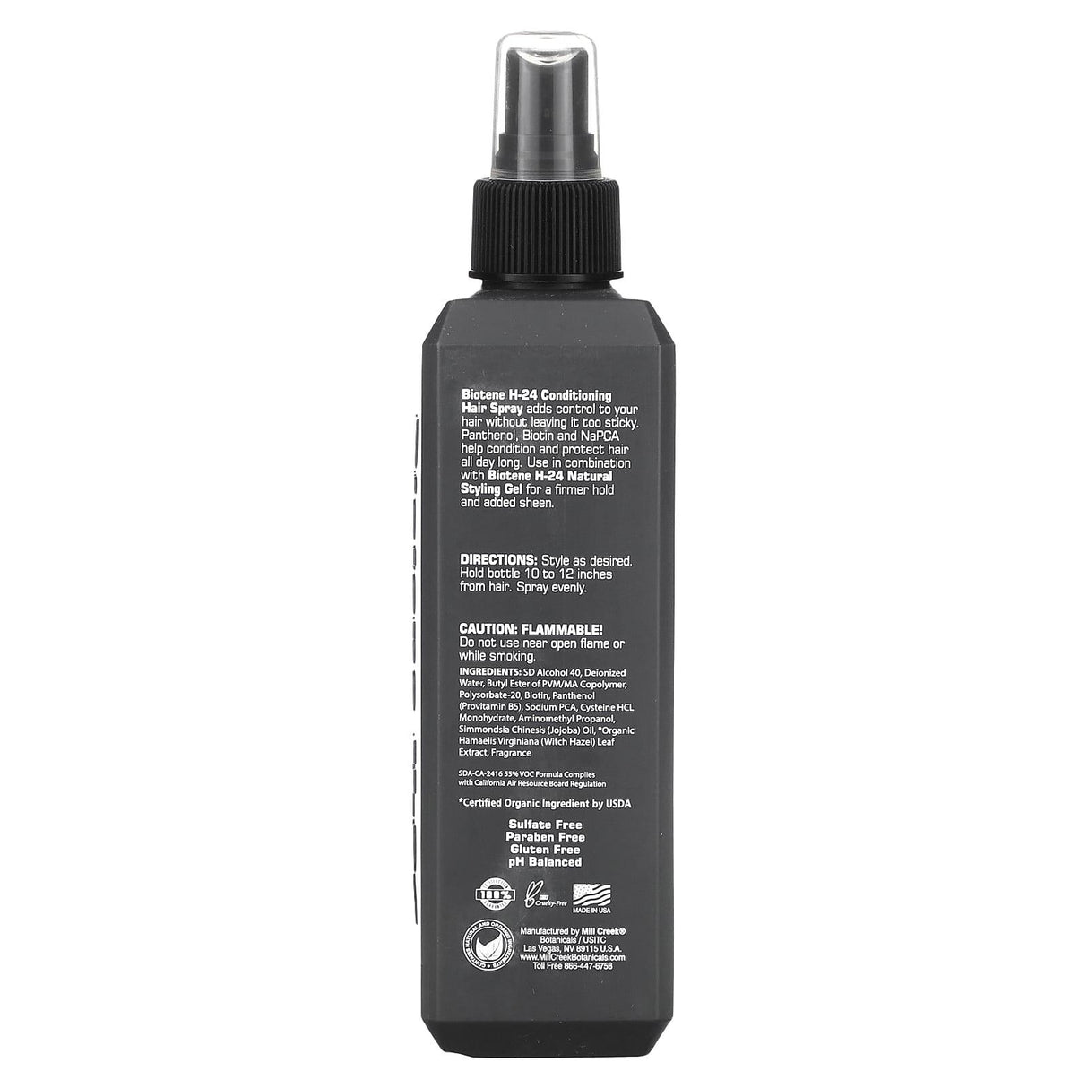 Mill Creek Botanicals, Biotene H-24, Conditioning Hair Spray, 8.5 fl. oz. (250 ml) - Supply Center USA