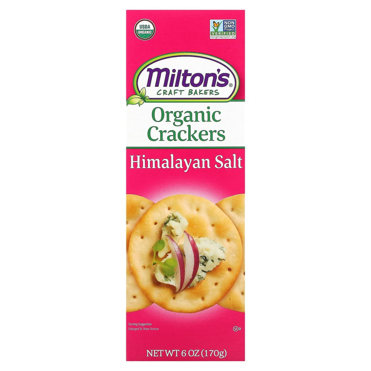 Milton's Craft Bakers, Organic Crackers, Himalayan Salt, 6 oz (170 g) - Supply Center USA