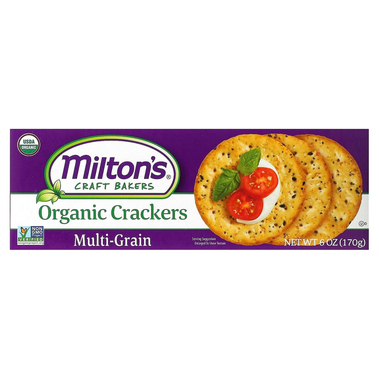 Milton's Craft Bakers, Organic Crackers, Himalayan Salt, 6 oz (170 g) - Supply Center USA
