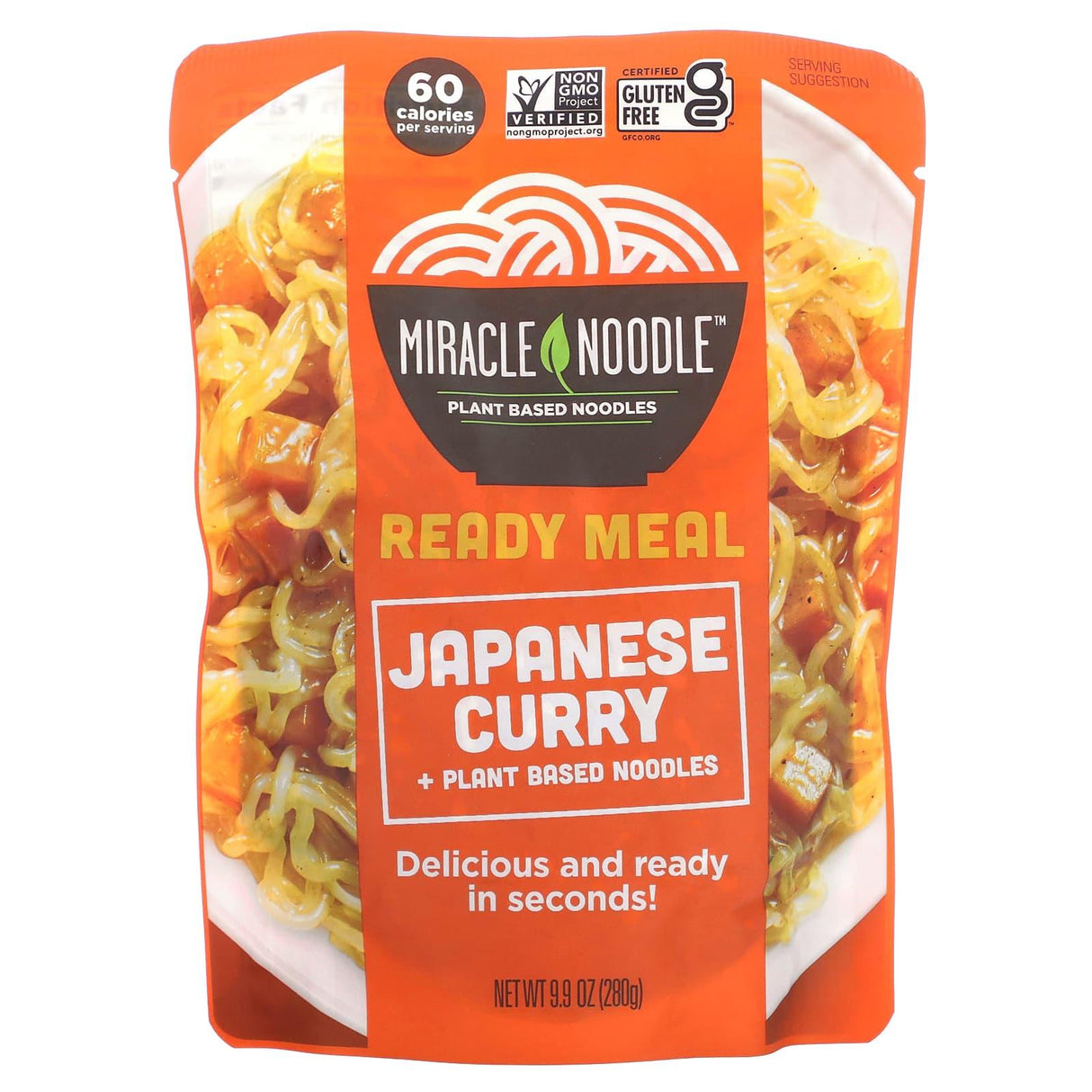 Miracle Noodle, Ready Meal, Japanese Curry + Plant Based Noodles, 9.9 oz (280 g) - Supply Center USA