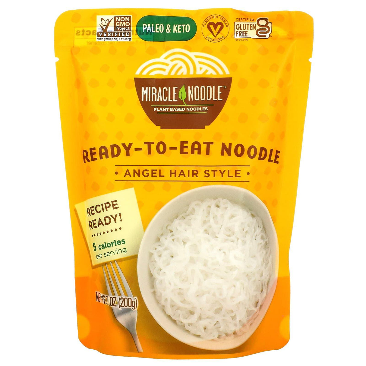 Miracle Noodle, Ready to Eat Noodle, Angel Hair Style, 7 oz (200 g) - Supply Center USA