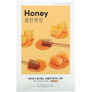 Missha, Airy Fit Beauty Sheet Mask, Honey, 1 Sheet, 19 g - Supply Center USA