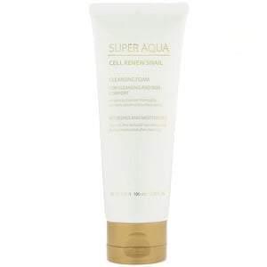 Missha, Super Aqua, Cell Renew Snail, Cleansing Foam, 3.38 fl oz (100 ml) - Supply Center USA