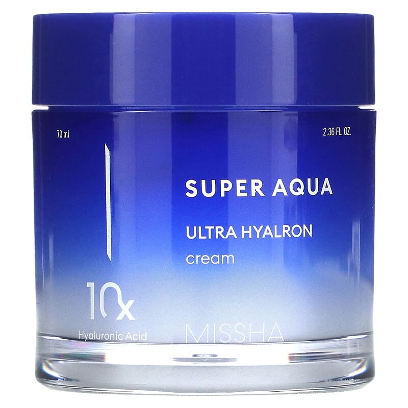 Missha, Super Aqua, Ultra Hyalron Cream, 2.36 fl oz (70 ml) - Supply Center USA