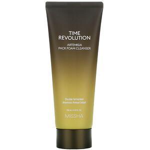 Missha, Time Revolution, Artemisia Pack Foam Cleanser, 5.07 fl oz (150 ml) - Supply Center USA