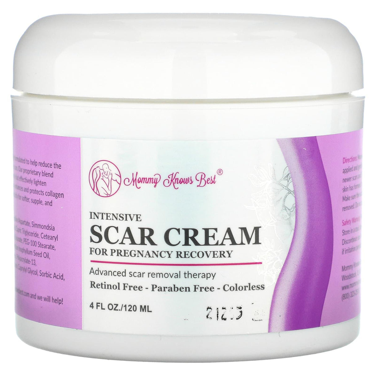 Mommy Knows Best, Intensive Scar Cream, 4 fl oz (120 ml) - Supply Center USA