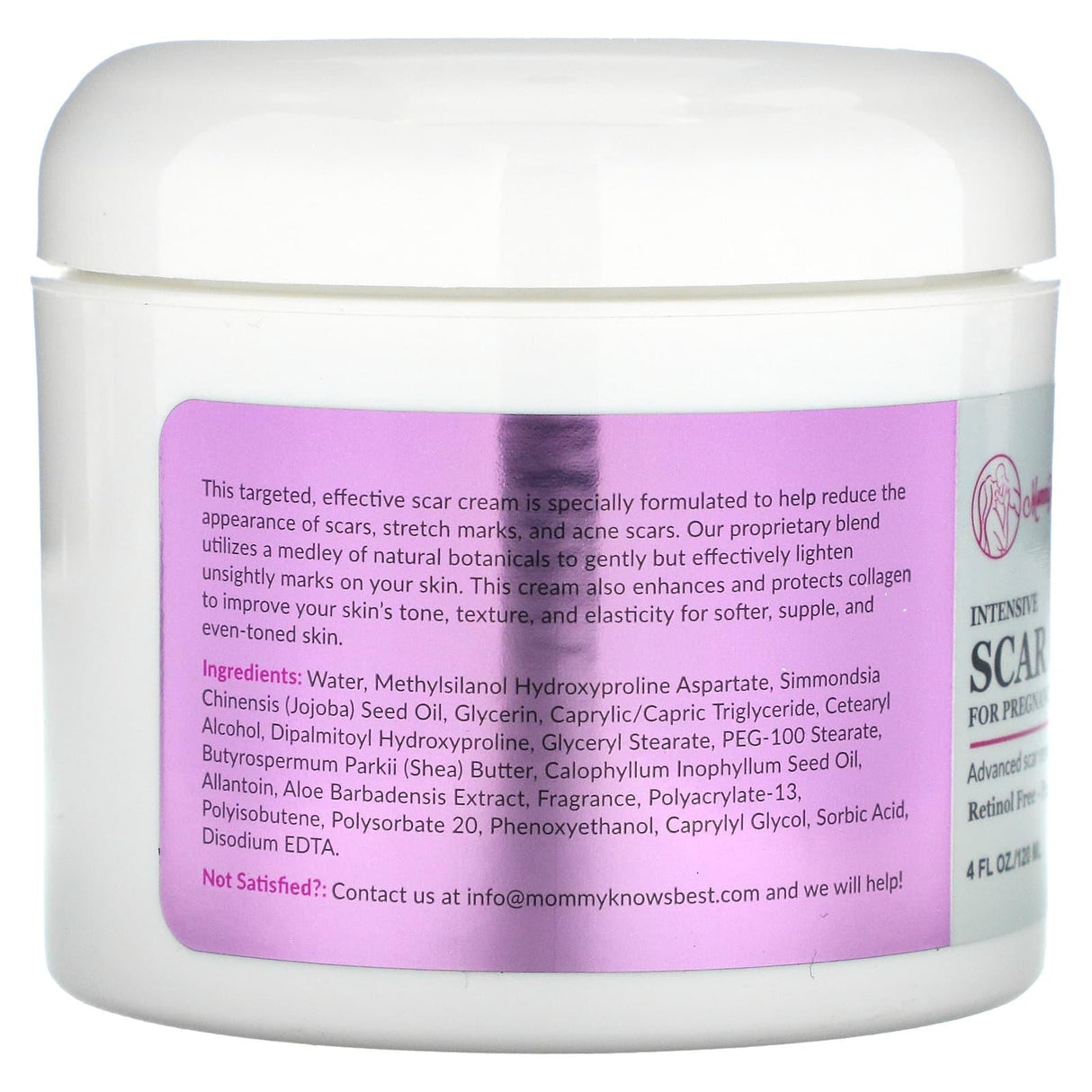 Mommy Knows Best, Intensive Scar Cream, 4 fl oz (120 ml) - Supply Center USA