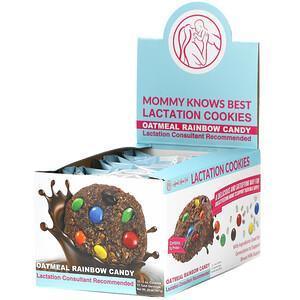 Mommy Knows Best, Lactation Cookies, Oatmeal Rainbow Candy, 10 Cookies, 2 oz Each - Supply Center USA
