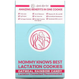 Mommy Knows Best, Lactation Cookies, Oatmeal Rainbow Candy, 10 Cookies, 2 oz Each - Supply Center USA