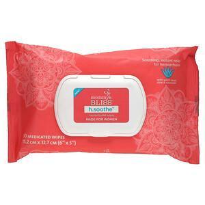 Mommy's Bliss, H.Soothe, Hemorrhoidal Wipes, For Women, 50 Medicated Wipes - Supply Center USA