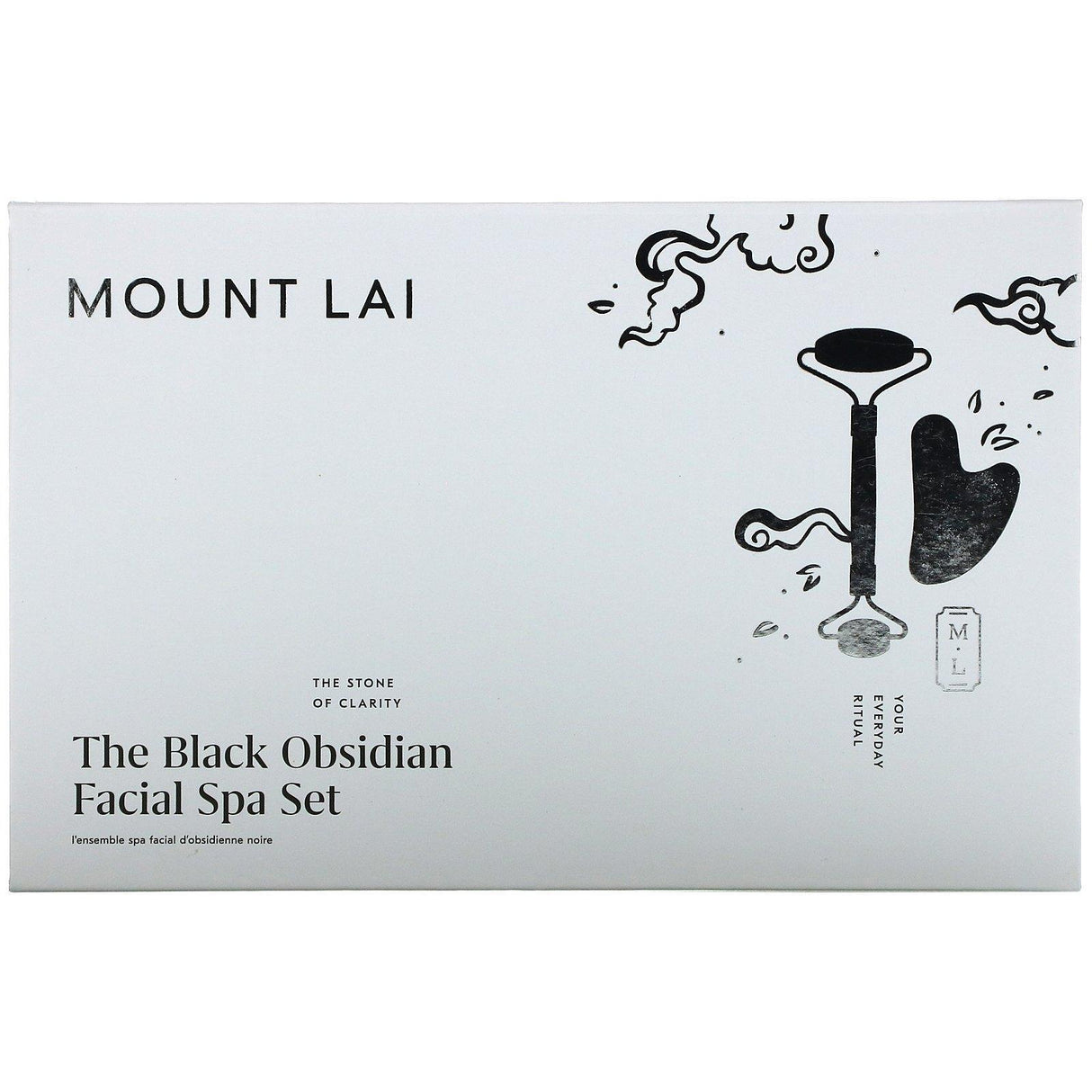 Mount Lai, The Black Obsidian Facial Spa Set, 2 Piece Set - Supply Center USA