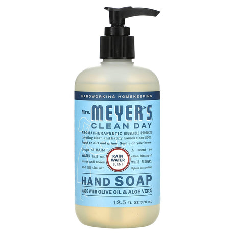 Mrs. Meyers Clean Day, Hand Soap, Rain Water, 12.5 fl oz (370 ml) - Supply Center USA