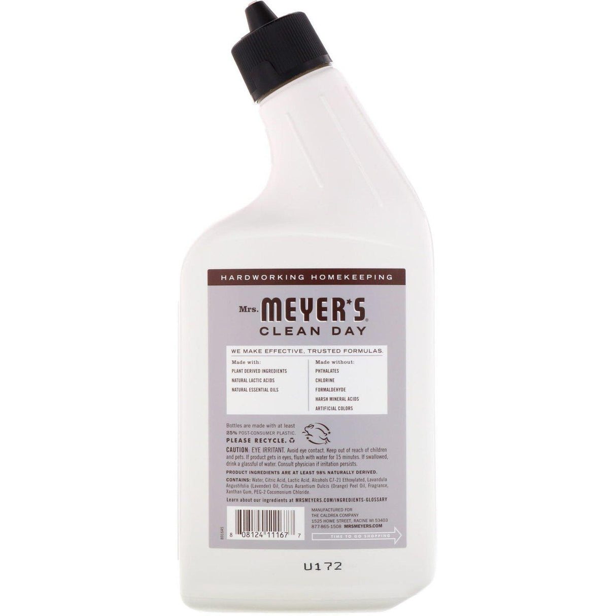 Mrs. Meyers Clean Day, Toilet Bowl Cleaner, Lavender Scent, 24 fl oz (710 ml) - Supply Center USA