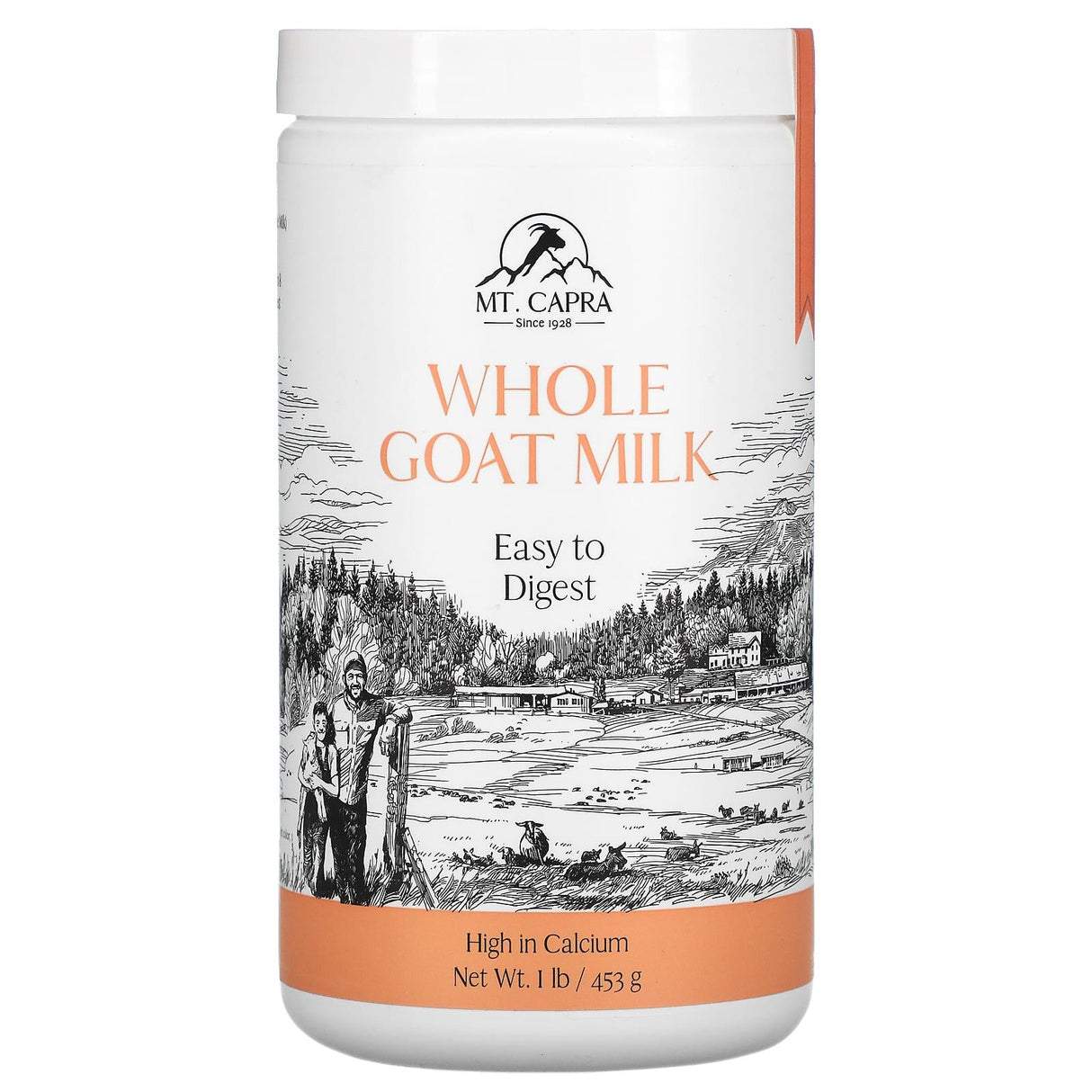 Mt. Capra, Whole Goat Milk , 1 lb (453 g) - Supply Center USA