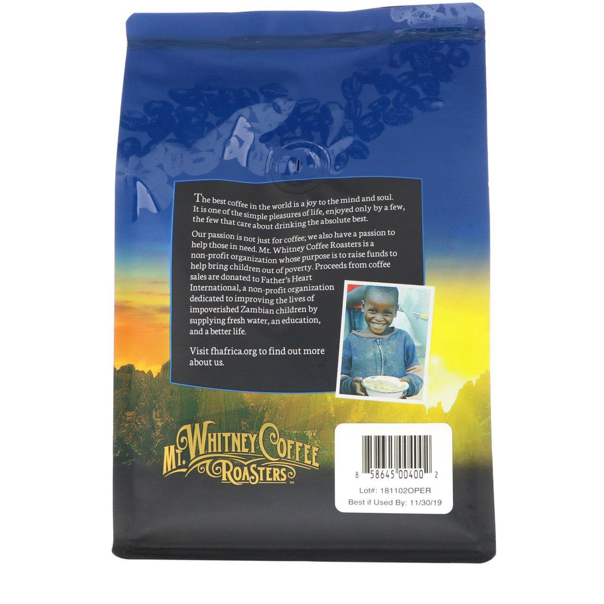 Mt. Whitney Coffee Roasters, Organic Peru, Medium Roast Whole Bean Coffee, 12 oz (340 g) - Supply Center USA