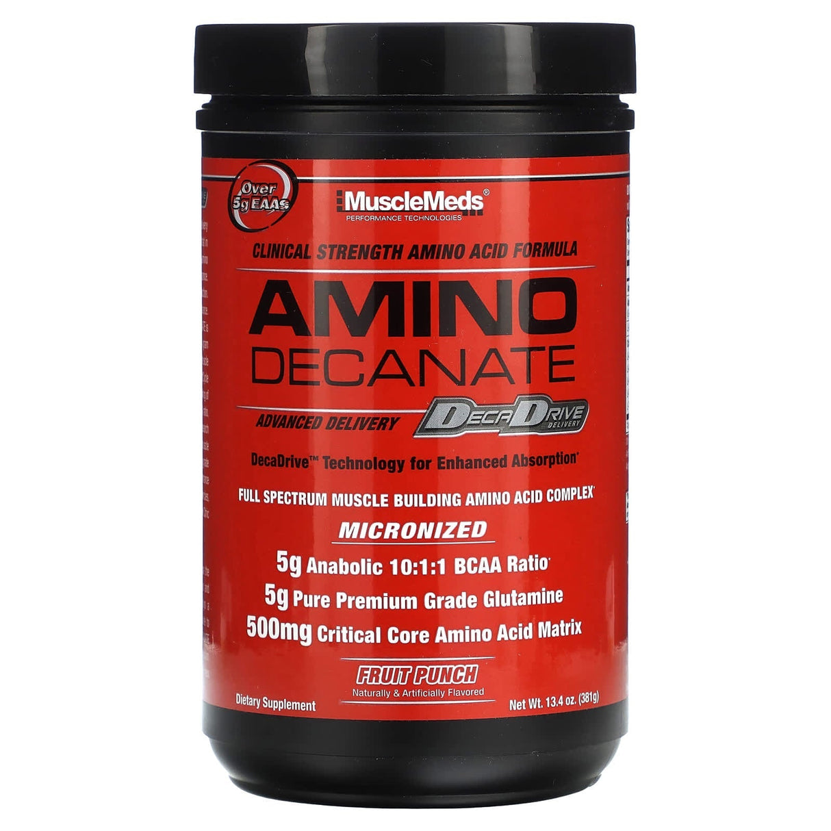 MuscleMeds, Amino Decanate, Watermelon, 13.3 oz (378 g) - Supply Center USA