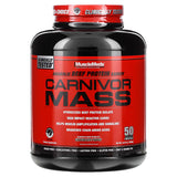 MuscleMeds, Carnivor Mass, Anabolic Beef Protein Gainer, Strawberry, 5.79 lbs (2,698 g) - Supply Center USA