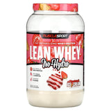 MuscleSport, Lean Whey, Iso-Hydro, Strawberry Ice Cream, 2 lbs (908 g) - Supply Center USA