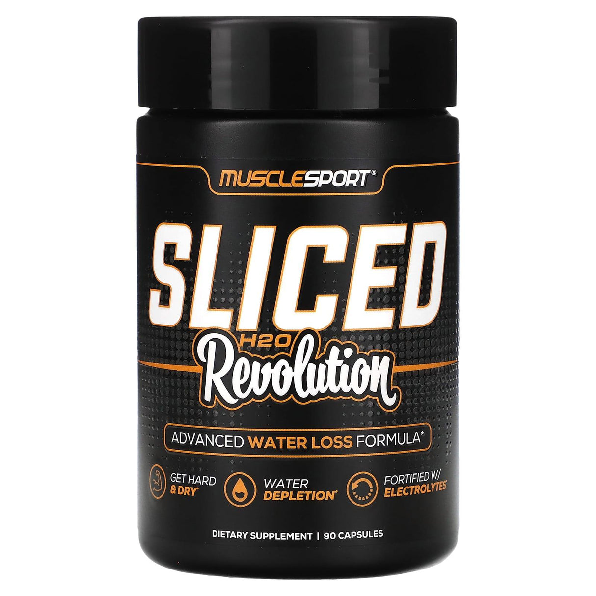 MuscleSport, Sliced, H2O Revolution, 90 Capsules - Supply Center USA