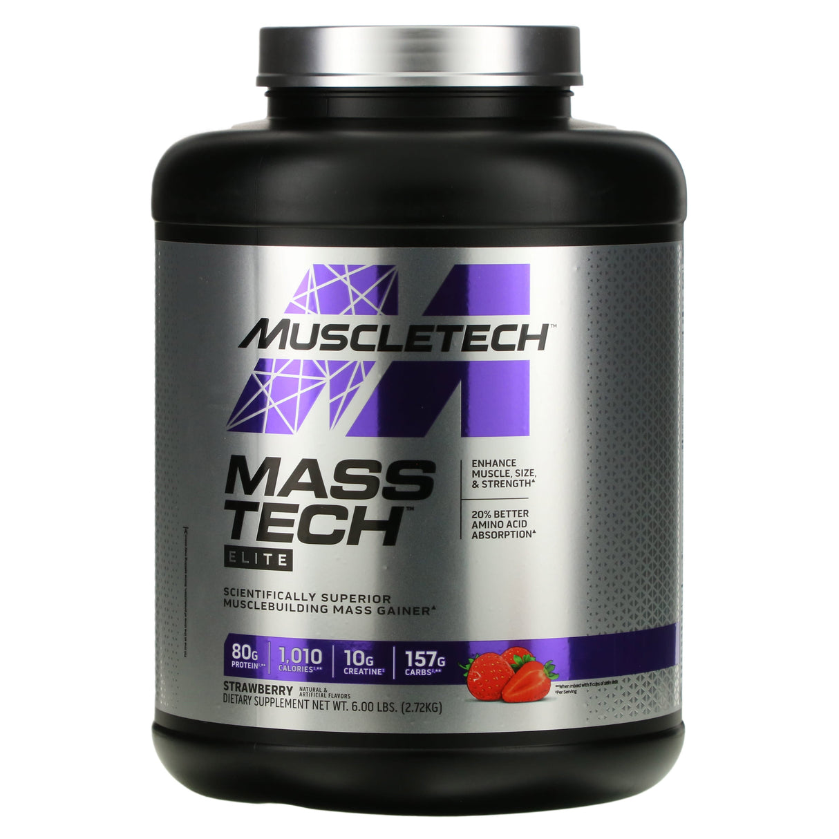 MuscleTech, Mass Tech Elite, Strawberry, 6 lbs (2.72 kg) - Supply Center USA