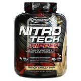 Muscletech, Nitro Tech Ripped, Ultimate Protein + Weight Loss Formula, French Vanilla Swirl, 4 lbs (1.81 kg) - Supply Center USA