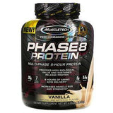 Muscletech, Performance Series, Phase8, Multi-Phase 8-Hour Protein, Vanilla, 4.60 lbs (2.09 kg) - Supply Center USA