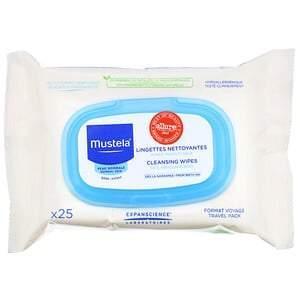 Mustela, Cleansing Wipes, 25 Wipes - Supply Center USA