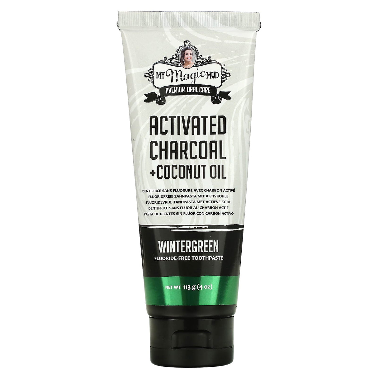 My Magic Mud, Activated Charcoal, Fluoride-Free, Whitening Toothpaste, Wintergreen, 4 oz (113 g) - Supply Center USA