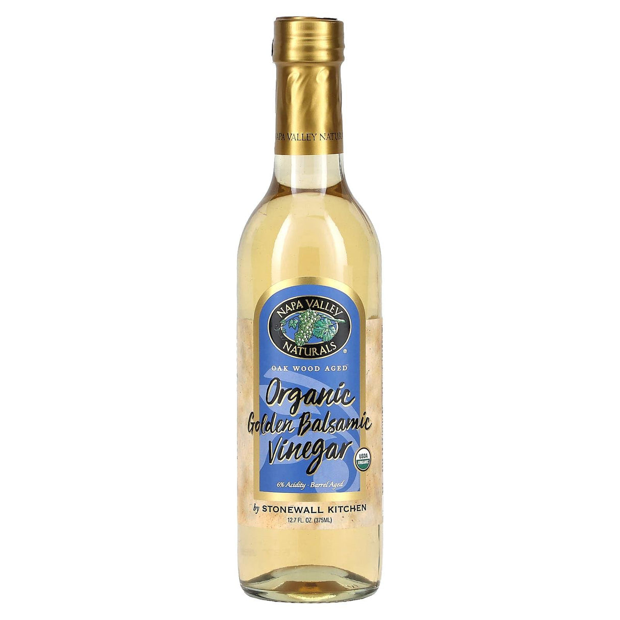 Napa Valley Naturals, Organic Golden Balsamic Vinegar , 12.7 fl oz (375 ml) - Supply Center USA