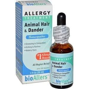 NatraBio, BioAllers, Allergy Treatment, Animal Hair & Dander, 1 fl oz (30 ml) - Supply Center USA