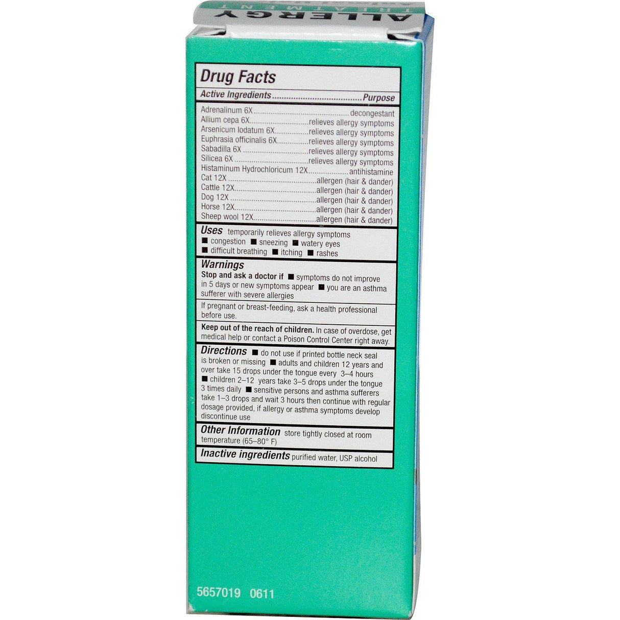 NatraBio, BioAllers, Allergy Treatment, Animal Hair & Dander, 1 fl oz (30 ml) - Supply Center USA