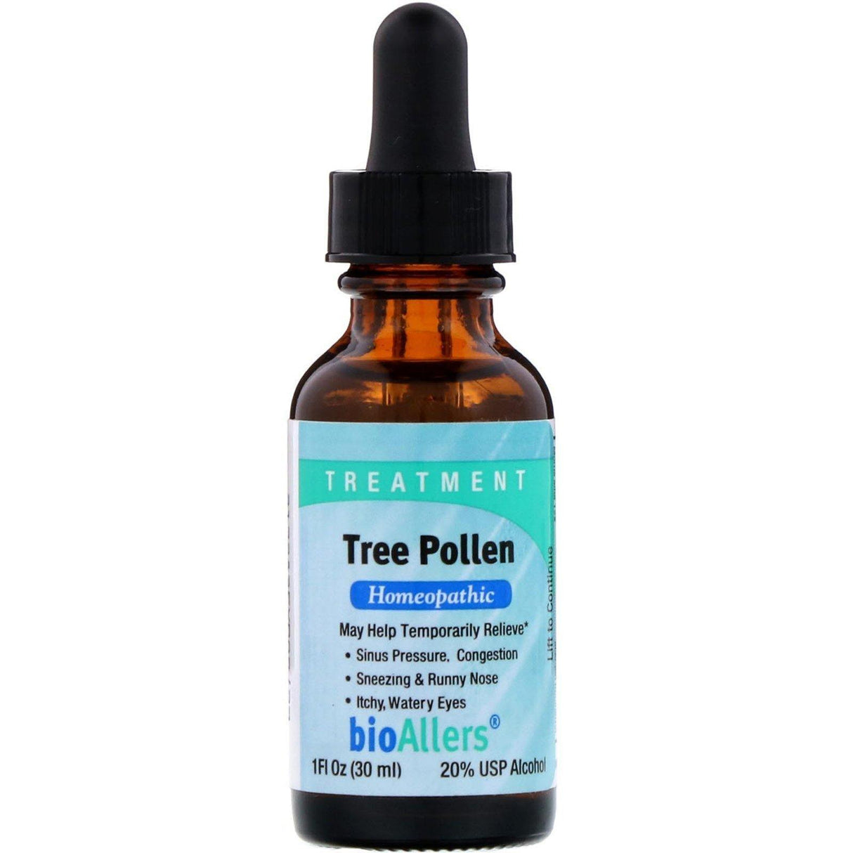 NatraBio, BioAllers, Allergy Treatment , Tree Pollen, 1 fl oz (30 ml) - Supply Center USA