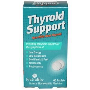 NatraBio, Thyroid Support, 60 Tablets - Supply Center USA