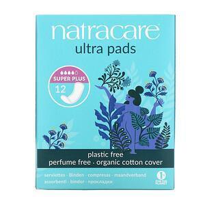 Natracare, Ultra Pads, Super Plus, 12 Pads - Supply Center USA