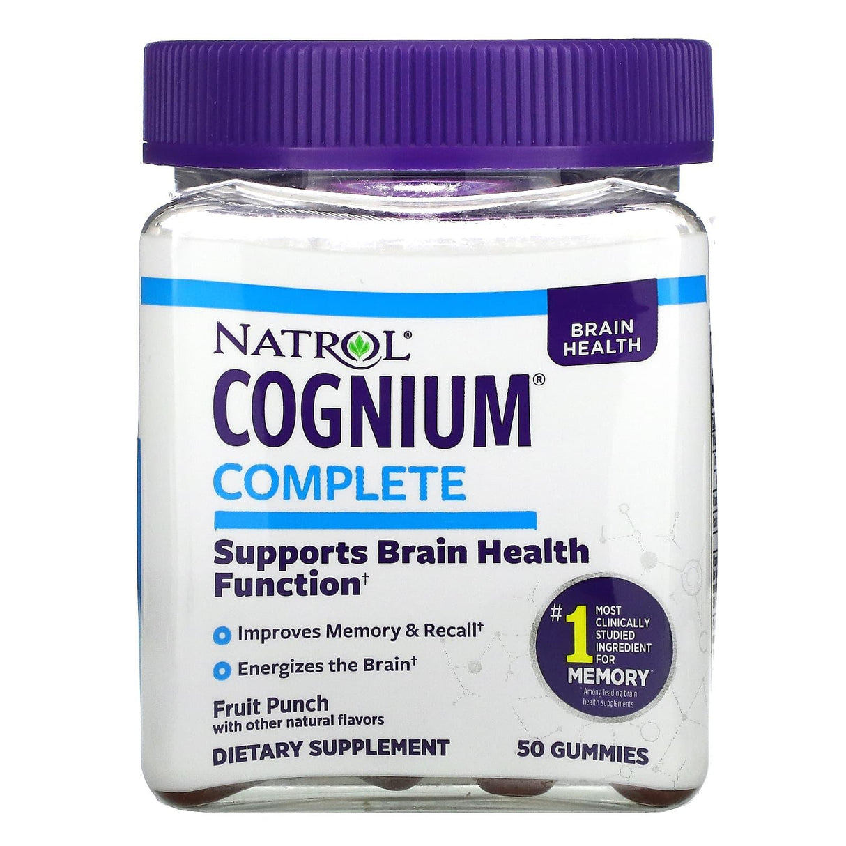 Natrol, Cognium Complete, Fruit Punch, 50 Gummies - Supply Center USA