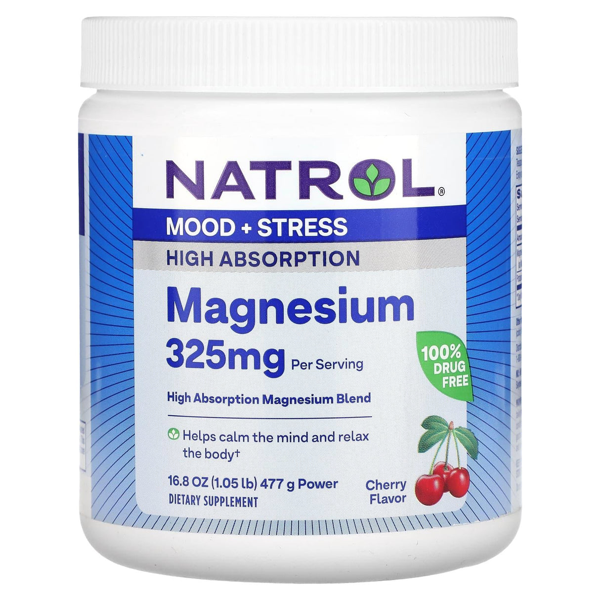 Natrol, Magnesium, Cherry, 16.8 oz (477 g) - Supply Center USA