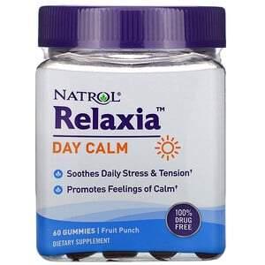 Natrol, Relaxia, Day Calm, Fruit Punch, 60 Gummies - Supply Center USA