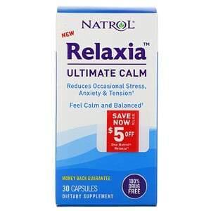 Natrol, Relaxia, Ultimate Calm, 30 Capsules - Supply Center USA