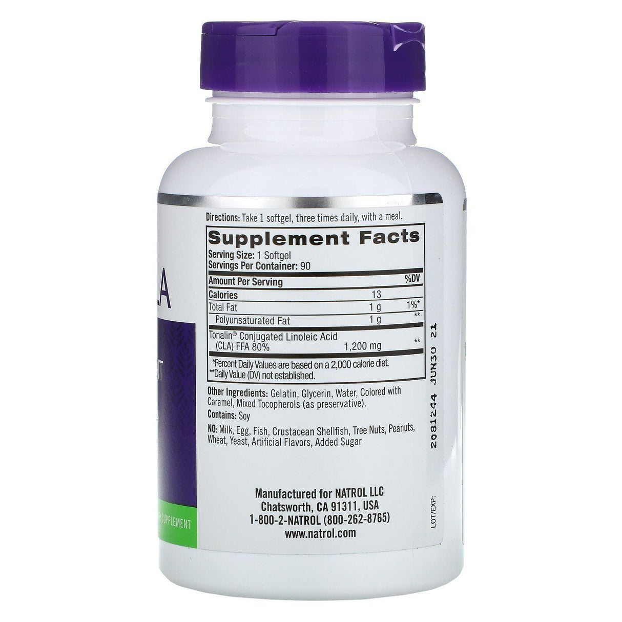 Natrol, Tonalin CLA, 1,200 mg, 90 Softgels - Supply Center USA