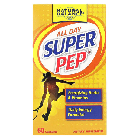 Natural Balance, All Day Super Pep, 60 Capsules - Supply Center USA