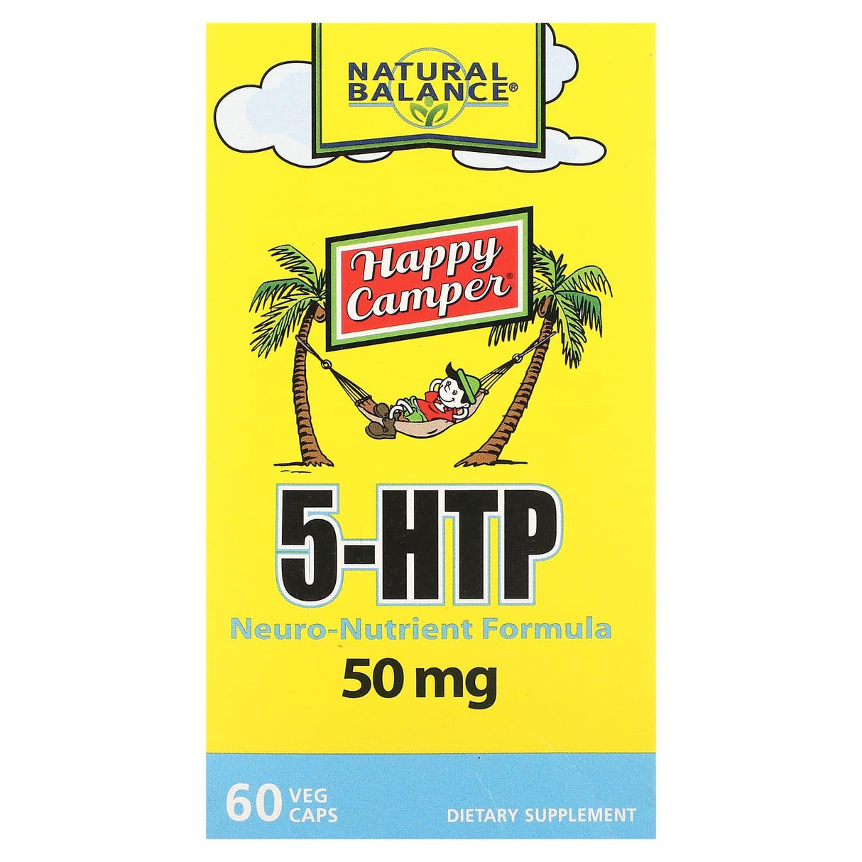 Natural Balance, Happy Camper, 5-HTP, 50 mg, 60 VegCaps - Supply Center USA