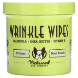 Natural Dog Company, Wrinkle Wipes, For Dogs, 50 Count - Supply Center USA