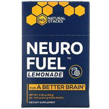 Natural Stacks, Neuro Fuel, Lemonade, 20 Stick Packs, 0.17 oz ( 4.7 g) Each - Supply Center USA
