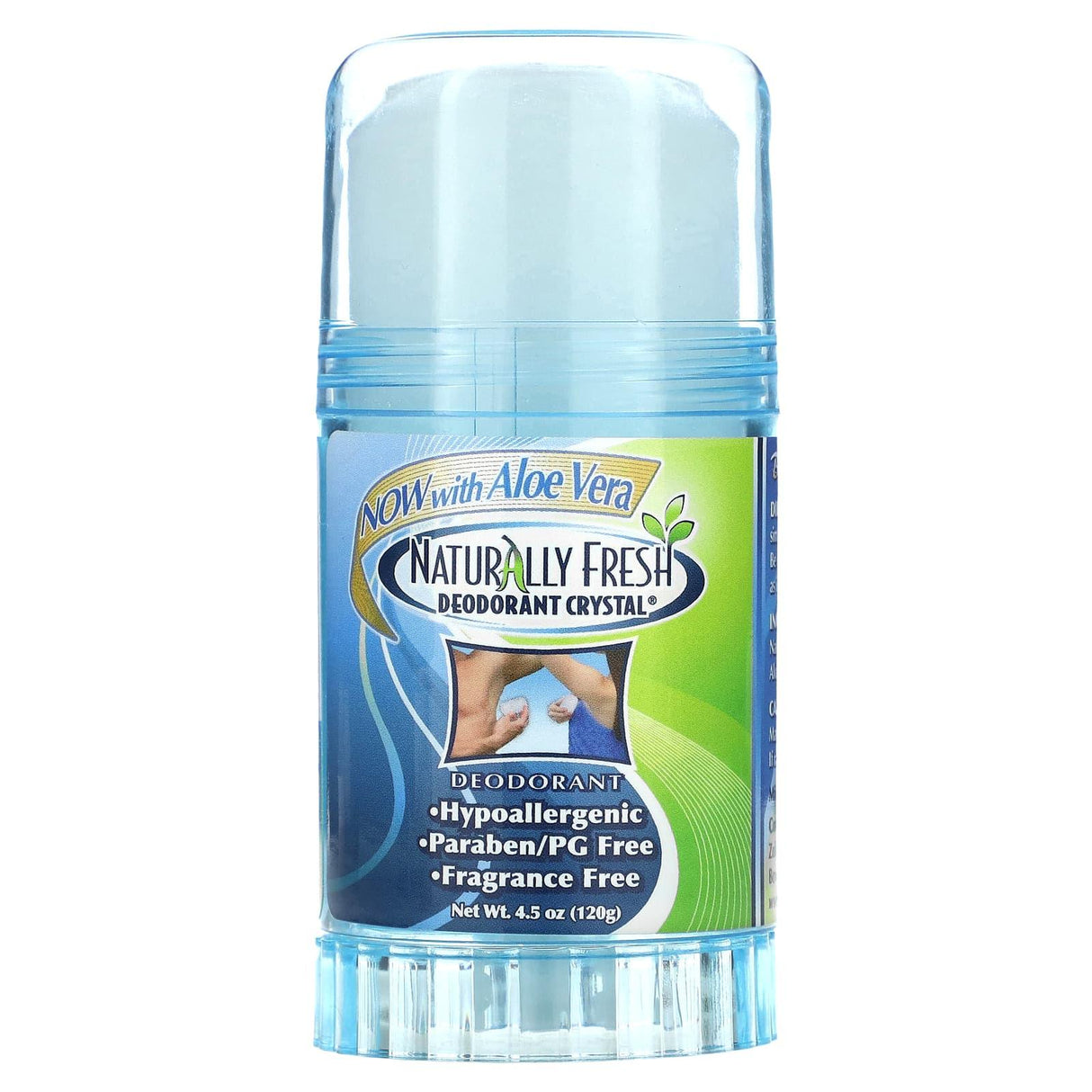 Naturally Fresh, Deodorant Crystal, Fragrance Free, 4.5 oz (120 g) - Supply Center USA