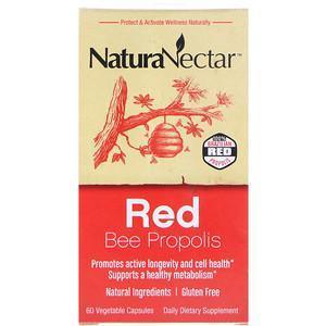 NaturaNectar, Red Bee Propolis, 60 Vegetable Capsules - Supply Center USA