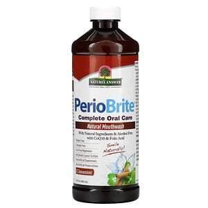 Nature's Answer, PerioBrite, Natural Mouthwash, Cinnamint, 16 fl oz (480 ml) - Supply Center USA