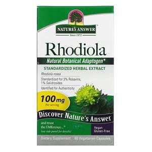 Nature's Answer, Rhodiola, 100 mg, 60 Vegetarian Capsules - Supply Center USA