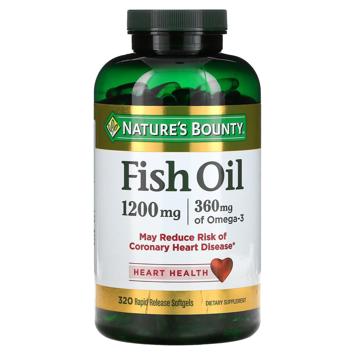 Nature's Bounty, Fish Oil, 1,200 mg, 320 Rapid Release Softgels - Supply Center USA