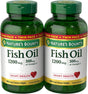 Nature'S Bounty Fish Oil, Supports Heart Health, 1200 Mg, 360 Mg Omega-3, Rapid Release Softgels, 200 Ct - Supply Center USA
