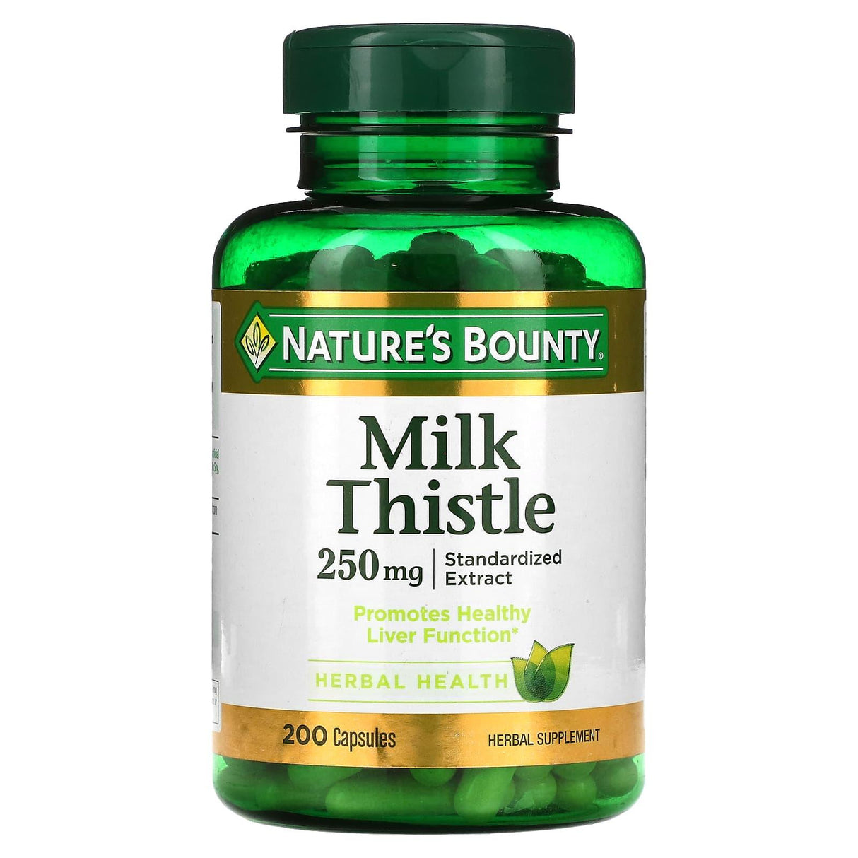 Nature's Bounty, Milk Thistle, 250 mg, 200 Capsules - Supply Center USA
